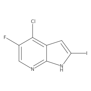 4-chloro-5-fluoro-2-iodo-1H-pyrrolo[2,3-b]pyridine Structure