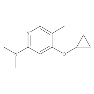 4-Cyclopropoxy-N,N,5-trimethylpyridin-2-amine结构式