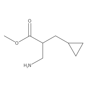 Methyl 3-amino-2-(cyclopropylmethyl)propanoate结构式