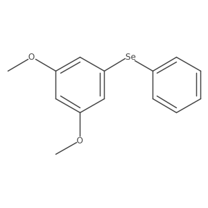 Benzene, 1,3-dimethoxy-5-(phenylseleno)- Structure