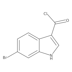 6-Bromo-1H-indole-3-carbonyl chloride Structure