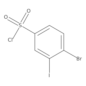 4-Bromo-3-iodobenzenesulfonyl chloride结构式