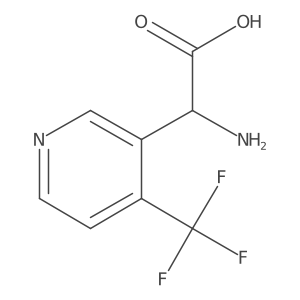 2-Amino-2-[4-(trifluoromethyl)pyridin-3-yl]acetic acid Structure