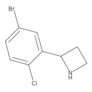 2-(5-Bromo-2-chlorophenyl)azetidine结构式