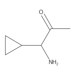 1-Amino-1-cyclopropylacetone Structure