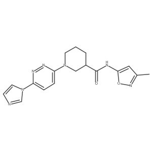 1-(6-(1H-imidazol-1-yl)pyridazin-3-yl)-N-(3-methylisoxazol-5-yl)piperidine-3-carboxamide Structure