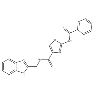 N-((1H-benzo[d]imidazol-2-yl)methyl)-2-benzamidooxazole-4-carboxamide Structure