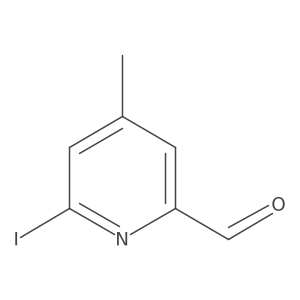 6-Iodo-4-methylpyridine-2-carbaldehyde Structure