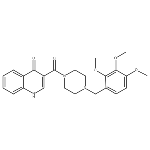 (4-Hydroxyquinolin-3-yl)[4-(2,3,4-trimethoxybenzyl)piperazin-1-yl]methanone Structure