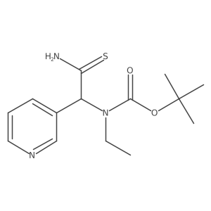 tert-butyl N-[carbamothioyl(pyridin-3-yl)methyl]-N-ethylcarbamate Structure