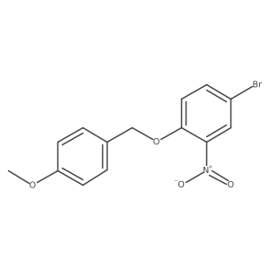 4-Bromo-1-((4-methoxybenzyl)oxy)-2-nitrobenzene Structure