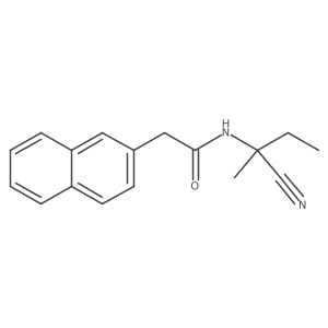 N-(1-cyano-1-methylpropyl)-2-(naphthalen-2-yl)acetamide结构式