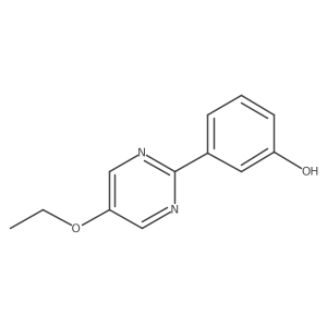 3-(5-Ethoxypyrimidin-2-yl)phenol结构式