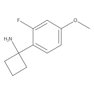 1-(2-Fluoro-4-methoxyphenyl)cyclobutan-1-amine结构式
