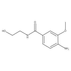 4-amino-N-(2-hydroxyethyl)-3-methoxybenzamide结构式
