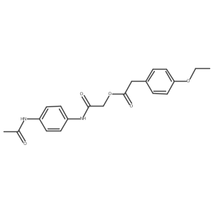 2-{[4-(Acetylamino)phenyl]amino}-2-oxoethyl (4-ethoxyphenyl)acetate结构式