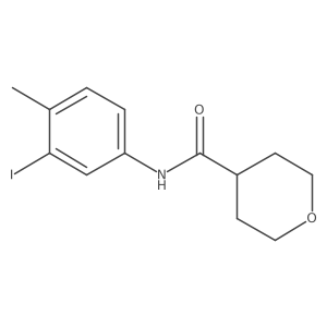 N-(3-Iodo-4-methylphenyl)tetrahydro-2H-pyran-4-carboxamide Structure