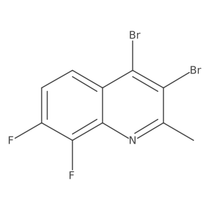 3,4-Dibromo-7,8-difluoro-2-methylquinoline Structure