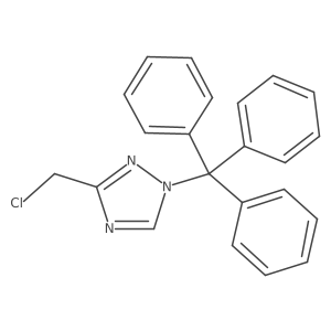 3-(chloromethyl)-1-trityl-1H-1,2,4-triazole Structure