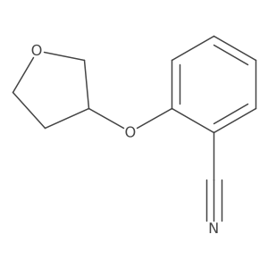 2-[(Tetrahydro-3-furanyl)oxy]benzonitrile Structure