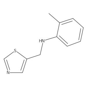 2-Methyl-N-(thiazol-5-ylmethyl)aniline结构式