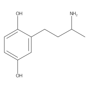 2-[(3R)-3-aminobutyl]benzene-1,4-diol结构式