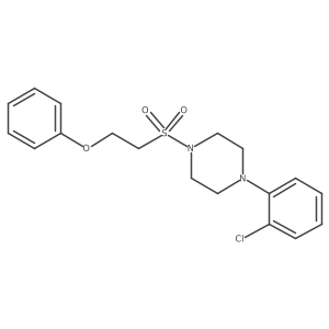 1-(2-Chlorophenyl)-4-((2-phenoxyethyl)sulfonyl)piperazine结构式
