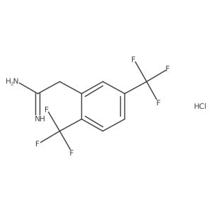 2-[2,5-Bis(trifluoromethyl)phenyl]-ethanimidamide hydrochloride结构式