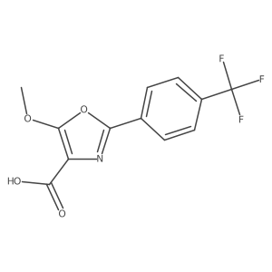2-[4-(Trifluoromethyl)phenyl]-5-methoxy-1,3-oxazole-4-carboxylic acid结构式