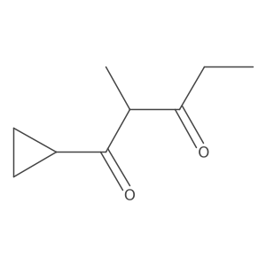 1-Cyclopropyl-2-methylpentane-1,3-dione Structure