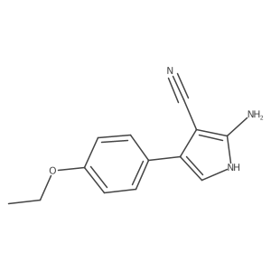 2-amino-4-(4-ethoxyphenyl)-1H-pyrrole-3-carbonitrile Structure