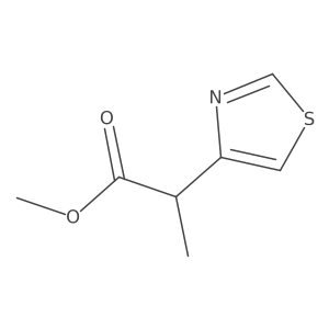Methyl 2-(1,3-thiazol-4-yl)propanoate结构式