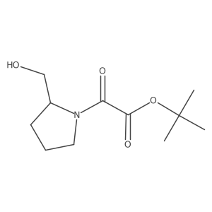 Tert-butyl 2-[2-(hydroxymethyl)pyrrolidin-1-yl]-2-oxoacetate Structure