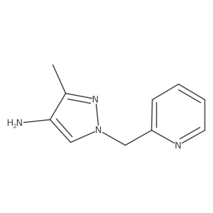 3-Methyl-1-(pyridin-2-ylmethyl)-1h-pyrazol-4-amine Structure