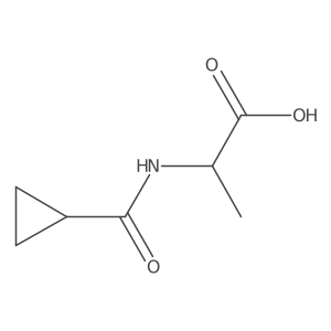 2-(Cyclopropanecarboxamido)propanoic acid Structure