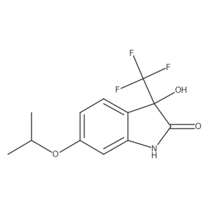 3-Hydroxy-6-isopropoxy-3-(trifluoromethyl)indolin-2-one结构式