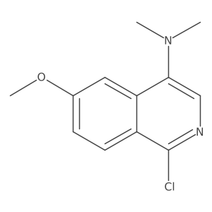 1-chloro-6-methoxy-N,N-dimethylisoquinolin-4-amine结构式