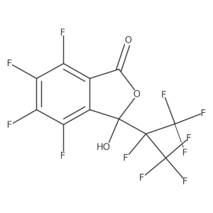 4,5,6,7-Tetrafluoro-3-(1,1,1,2,3,3,3-heptafluoropropan-2-yl)-3-hydroxy-2-benzofuran-1(3H)-one Structure