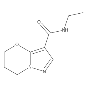 N-ethyl-6,7-dihydro-5H-pyrazolo[5,1-b][1,3]oxazine-3-carboxamide结构式