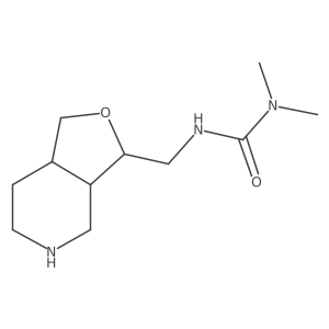 1,1-dimethyl-3-(((3S,3aR,7aR)-octahydrofuro[3,4-c]pyridin-3-yl)methyl)urea Structure