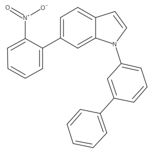 6-(2-Nitrophenyl)-1-(3-phenylphenyl)indole结构式