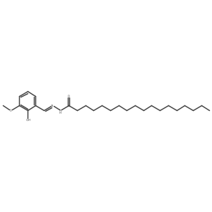 N'-(2-Hydroxy-3-methoxybenzylidene)stearohydrazide Structure