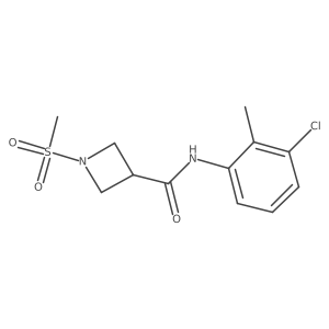 N-(3-chloro-2-methylphenyl)-1-(methylsulfonyl)azetidine-3-carboxamide Structure