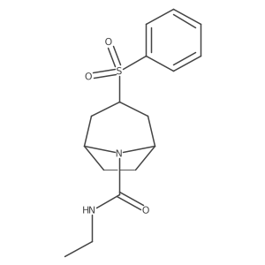 (1R,5S)-N-ethyl-3-(phenylsulfonyl)-8-azabicyclo[3.2.1]octane-8-carboxamide Structure