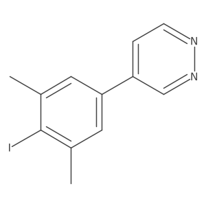 4-(4-Iodo-3,5-dimethylphenyl)pyridazine Structure