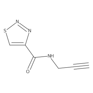 N-prop-2-ynylthiadiazole-4-carboxamide结构式