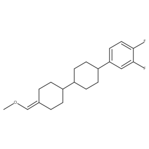 1,2-Difluoro-4-[trans-4a(2)-(methoxymethylene)[1,1a(2)-bicyclohexyl]-4-yl]benzene Structure