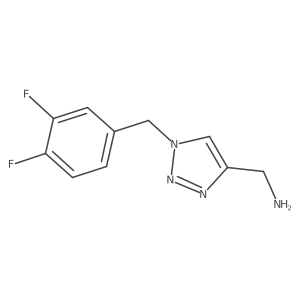 {1-[(3,4-difluorophenyl)methyl]-1H-1,2,3-triazol-4-yl}methanamine结构式