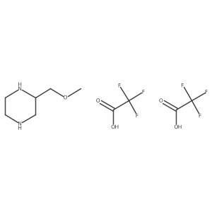 2-(Methoxymethyl)piperazine bis(2,2,2-trifluoroacetate) Structure