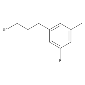3-(3-Bromopropyl)-5-fluorotoluene结构式